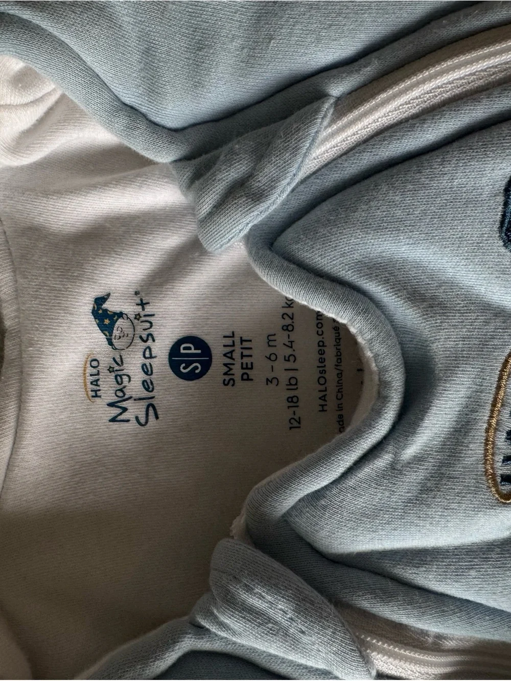 Halo Magic Sleepsuit Baby One-Piece in Pale Blue